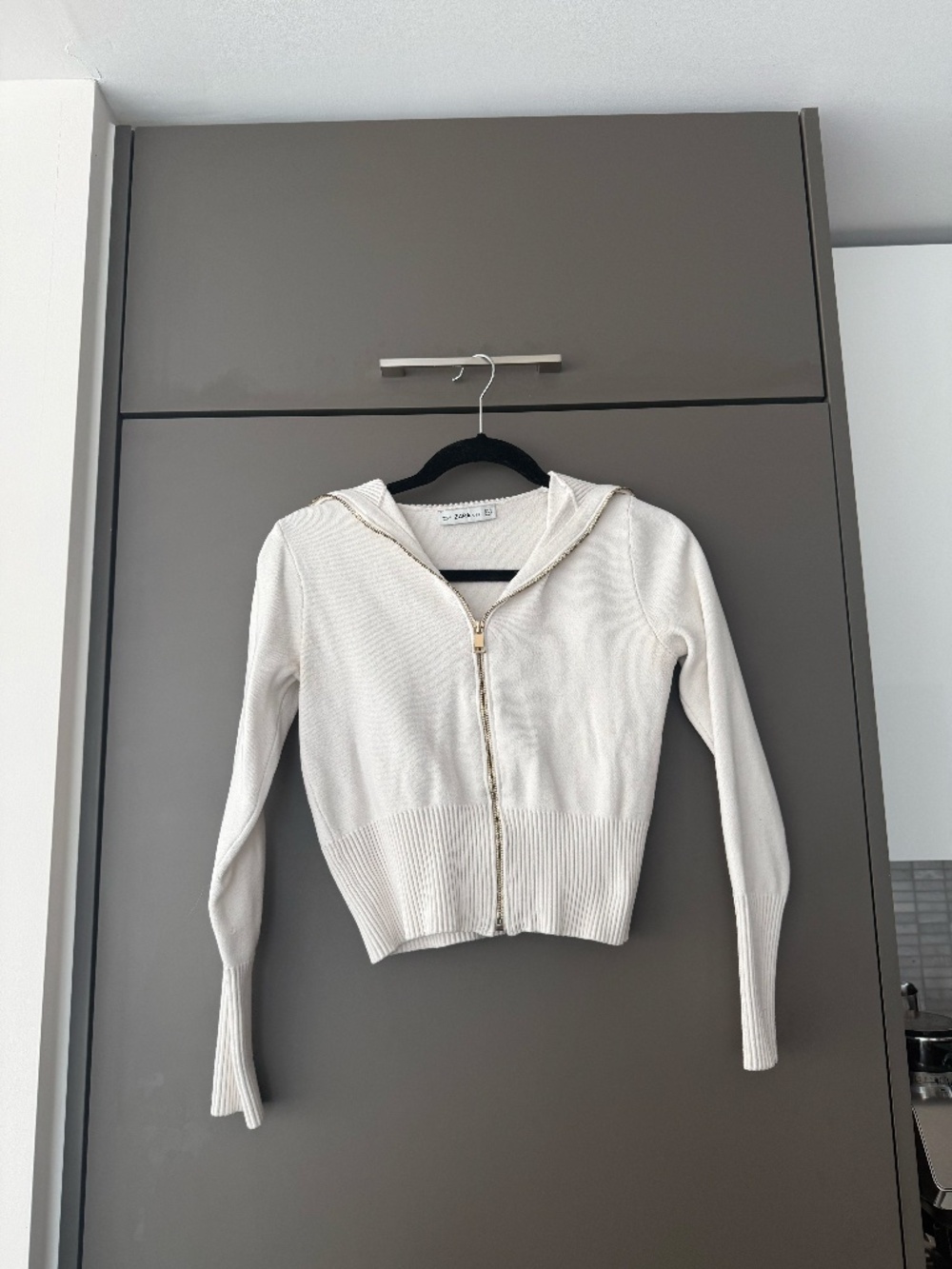 Zara Sailor Collar Knit i Sweater – Size S